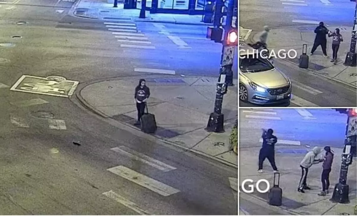 Amerika\'da silahlı grup, şehrin en işlek caddesinde genç kızı soyup soğana çevirdi