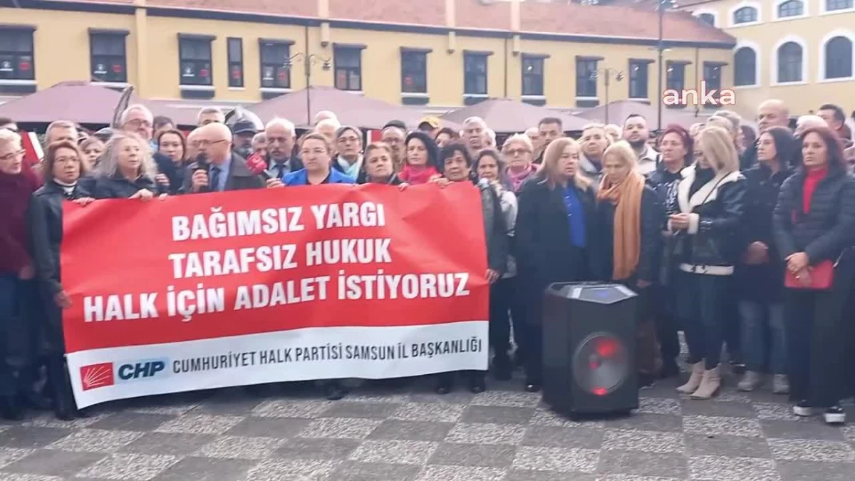 CHP Samsun İl Başkanlığı, Anayasa Mahkemesi kararını protesto etti
