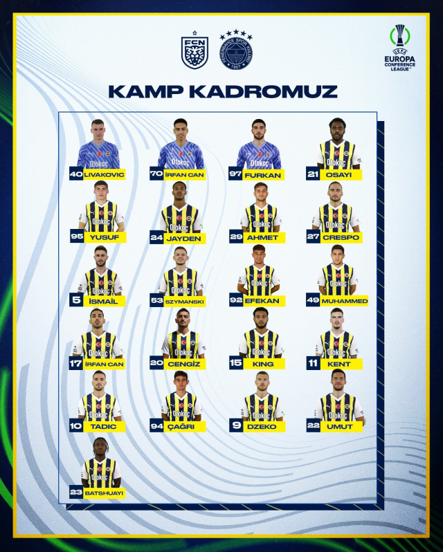 Fenerbahçe'de takımın yarısı Danimarka'da yok! Nordsjaelland maçının kadrosu belli oldu