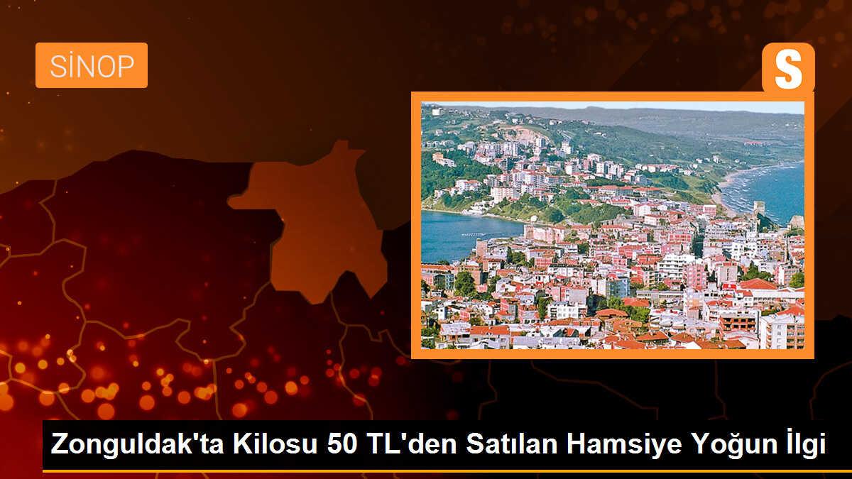 Zonguldak\'ta kilosu 50 TL\'den satılan hamsiye vatandaşlar yoğun ilgi gösterdi