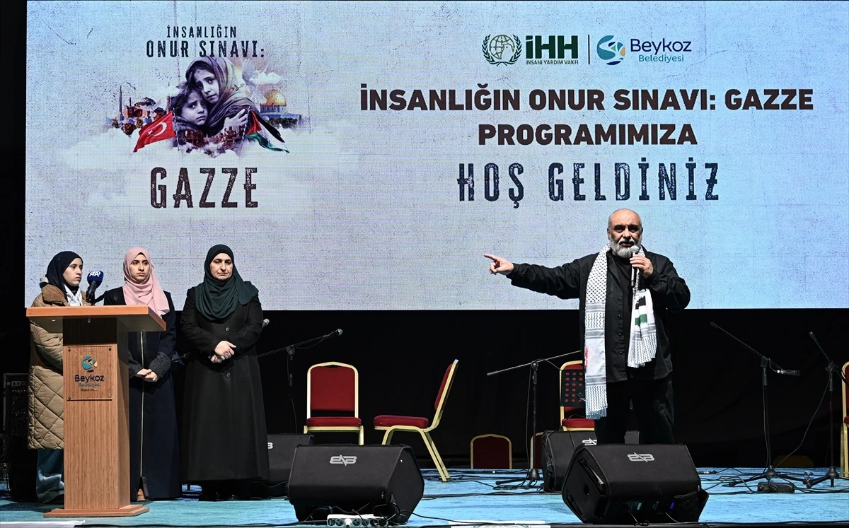 İHH ve Beykoz Belediyesi Gazze için program düzenledi