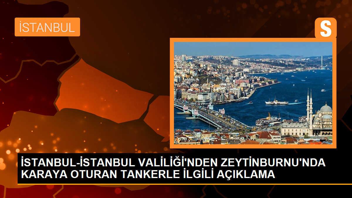 Zeytinburnu\'nda karaya oturan tankerden mürettebat kurtarıldı