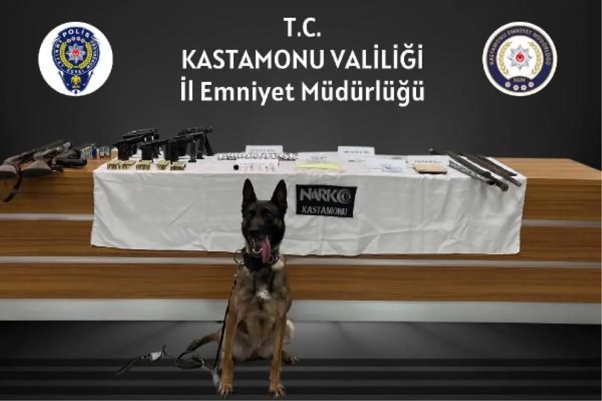 Kastamonu'da uyuşturucu ve silah operasyonu: 5 tutuklama