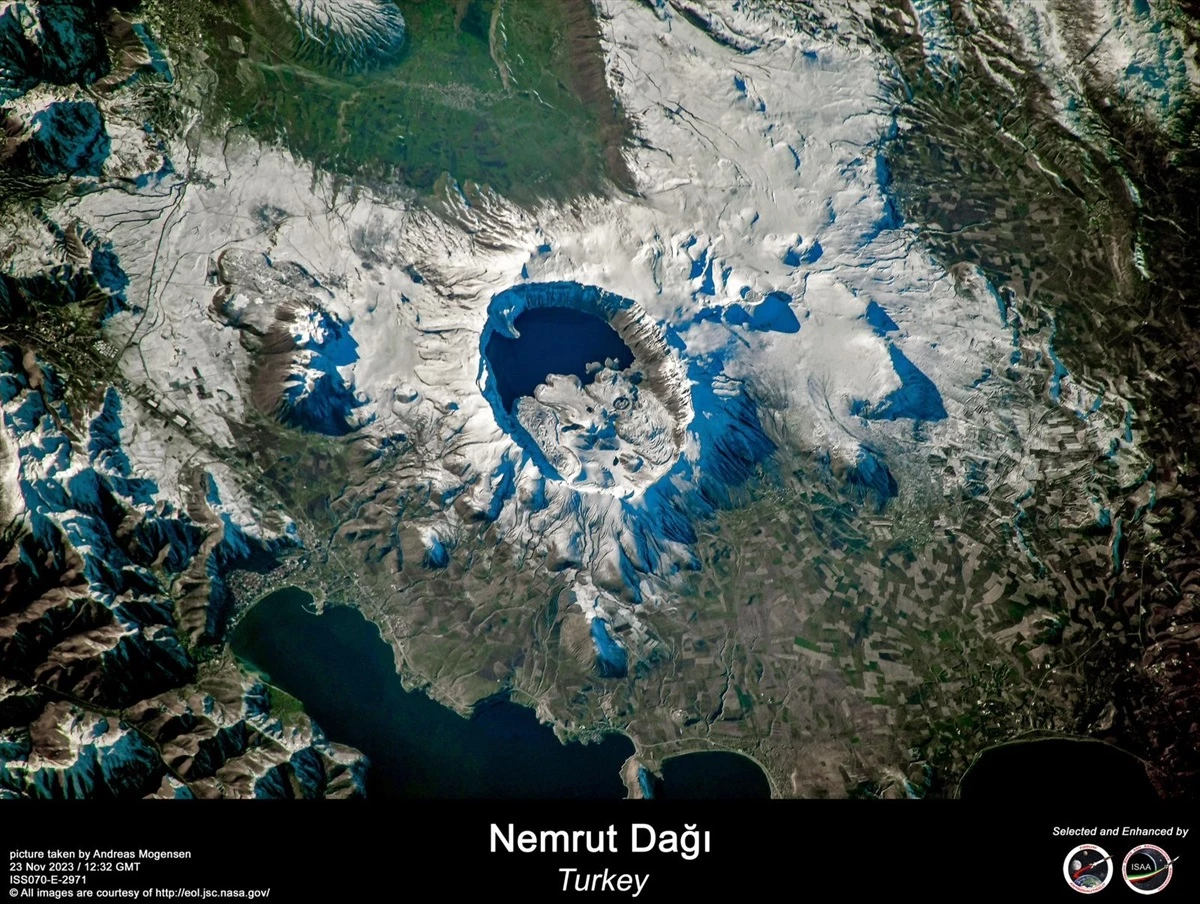 NASA Astronotu Nemrut Kalderası\'nı Uzaydan Fotoğrafladı