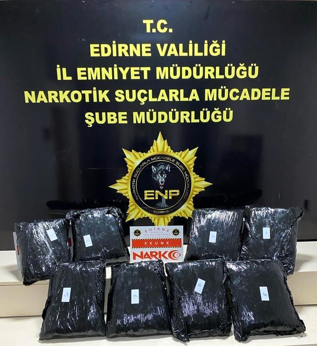 Edirne\'de 9 Kilo Skunk Ele Geçirildi