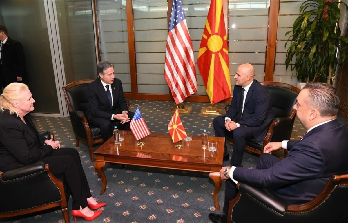 ABD Dışişleri Bakanı Blinken, Kuzey Makedonya Başbakanı ile görüştü