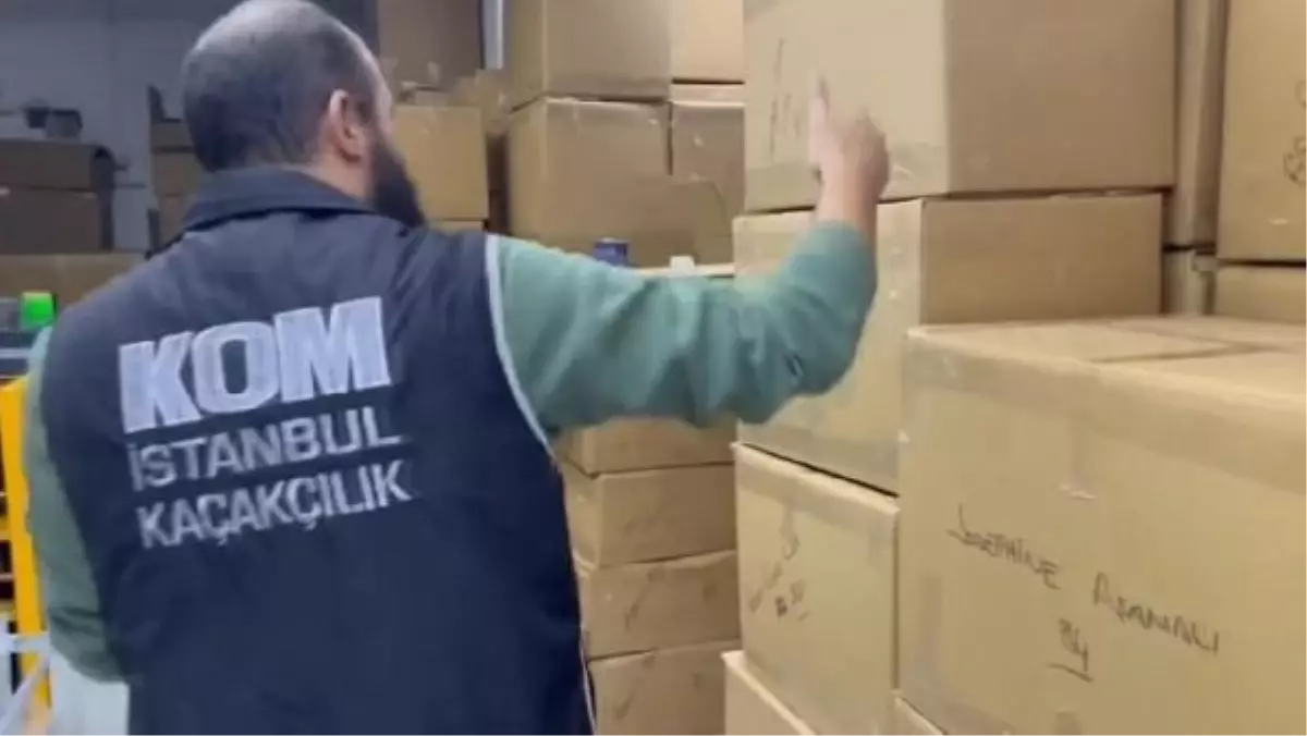 Arnavutköy\'de Kaçak İlaç Operasyonu: 30 Milyon Lira Değerinde Ürün Ele Geçirildi