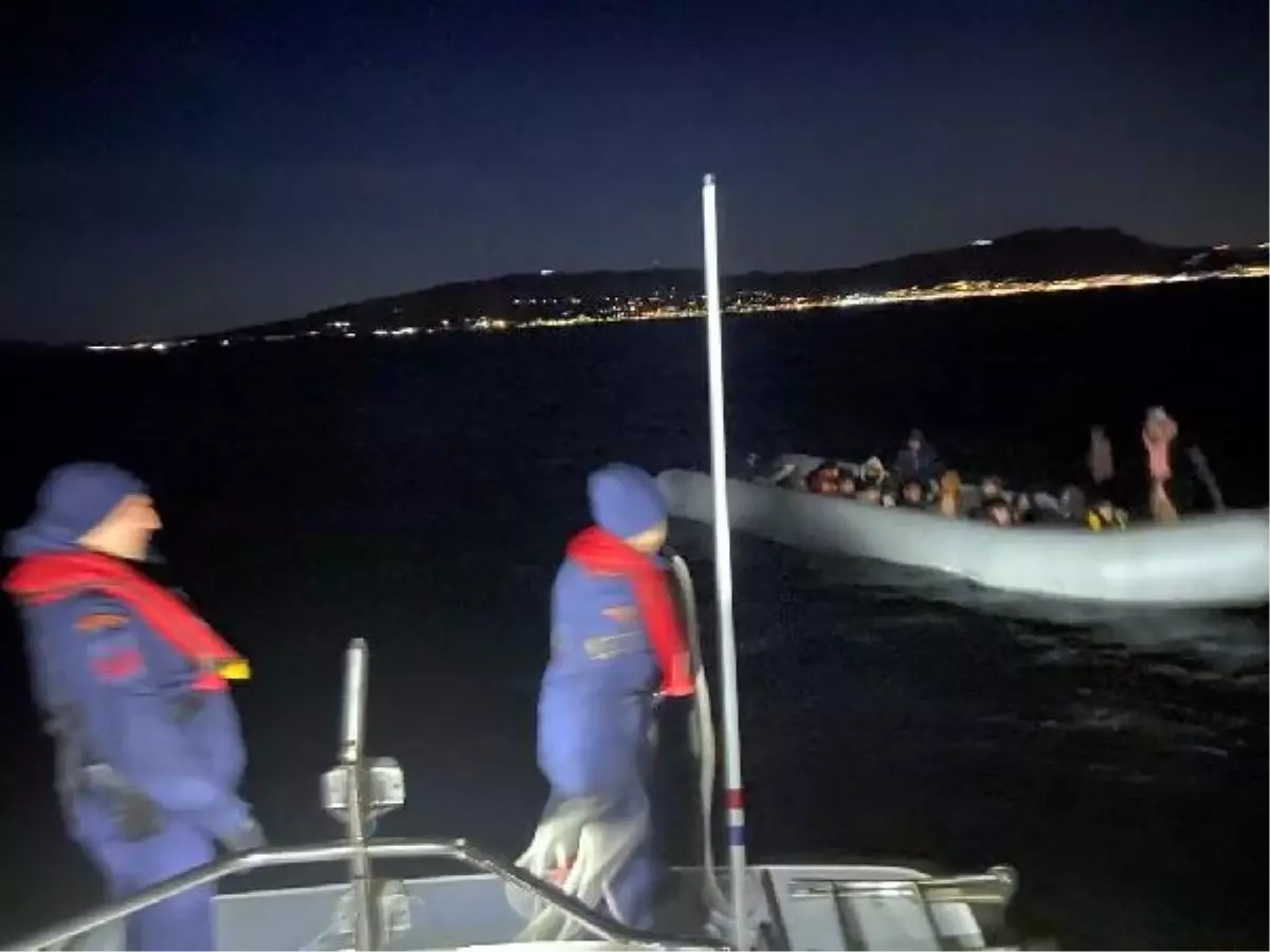 Bodrum\'da 57 kaçak göçmen kurtarıldı, 23 kaçak göçmen yakalandı