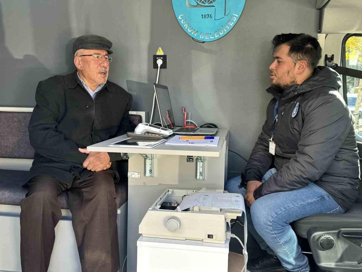 Çorum Belediyesi Mobil Çözüm Merkezi Hizmete Başladı