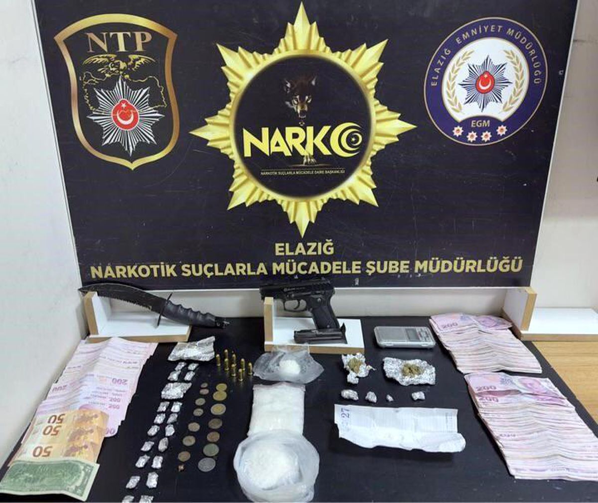 Elazığ\'da uyuşturucu operasyonu: 8 şüpheli gözaltına alındı