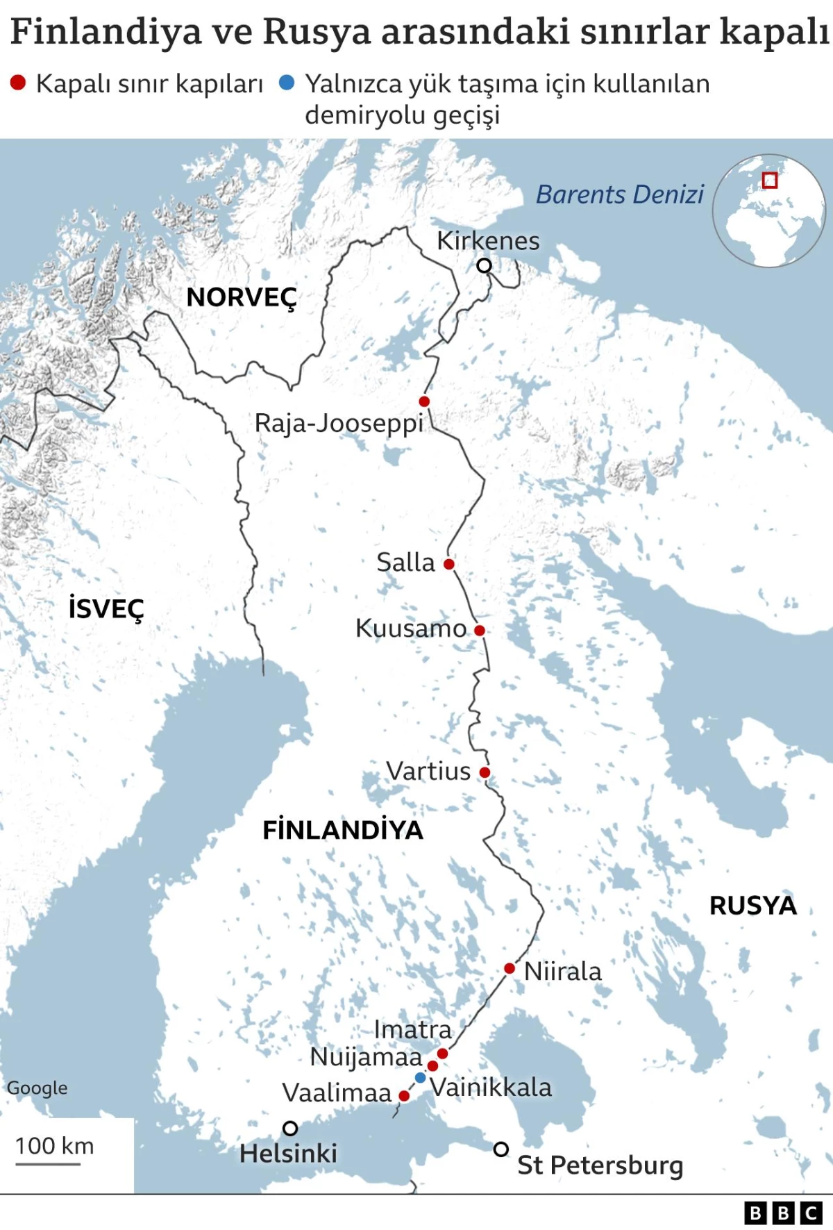 Finlandiya, Rusya\'dan gelen göçmenler nedeniyle sınırları kapattı