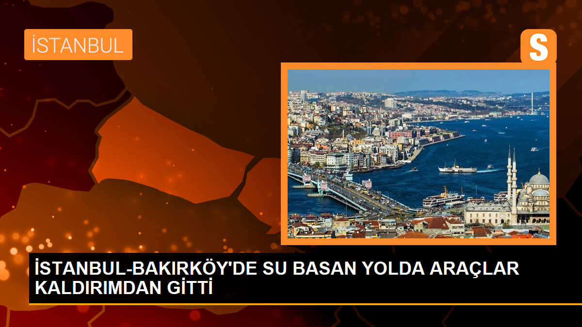 İstanbul\'da yağış sonrası cadde su altında kaldı