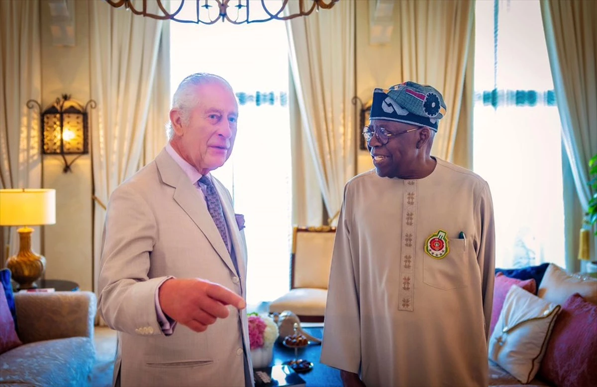 Nijerya Devlet Başkanı Tinubu ve İngiltere Kralı 3. Charles BAE\'de buluştu