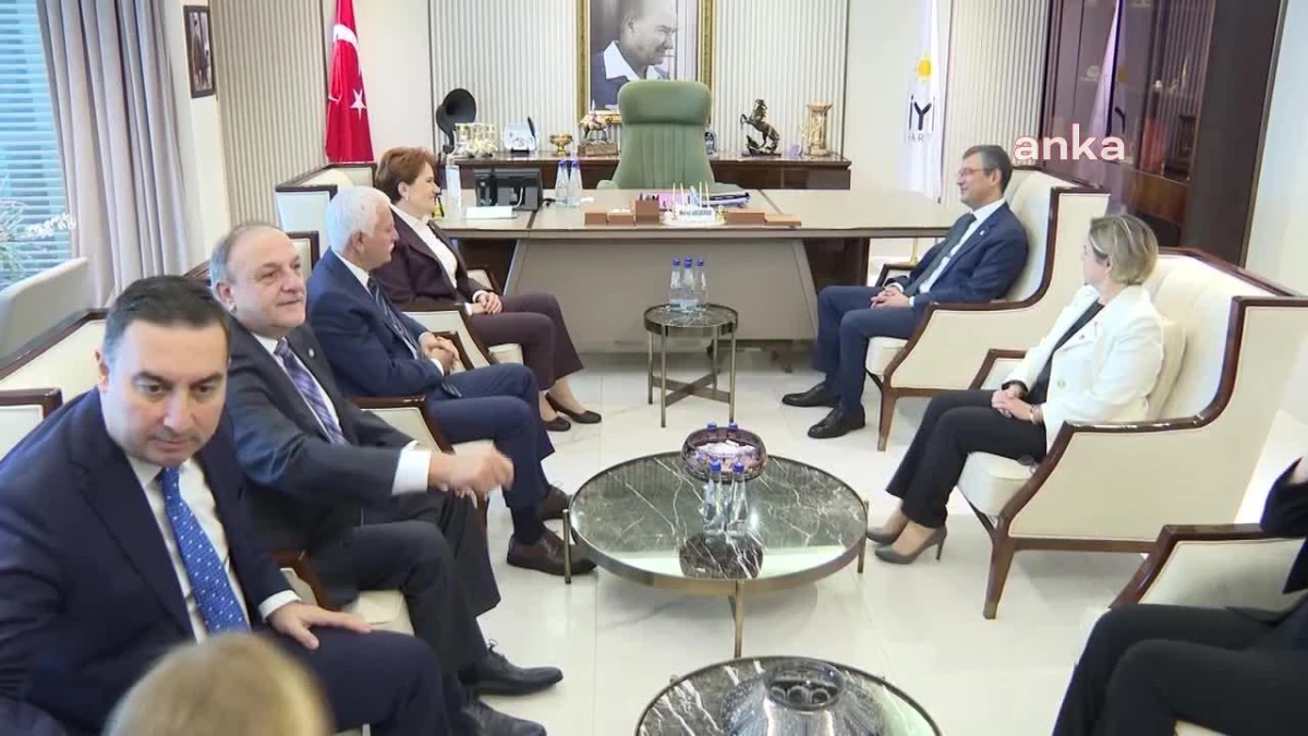 CHP Genel Başkanı Özgür Özel, İYİ Parti Genel Başkanı Meral Akşener\'i ziyaret etti