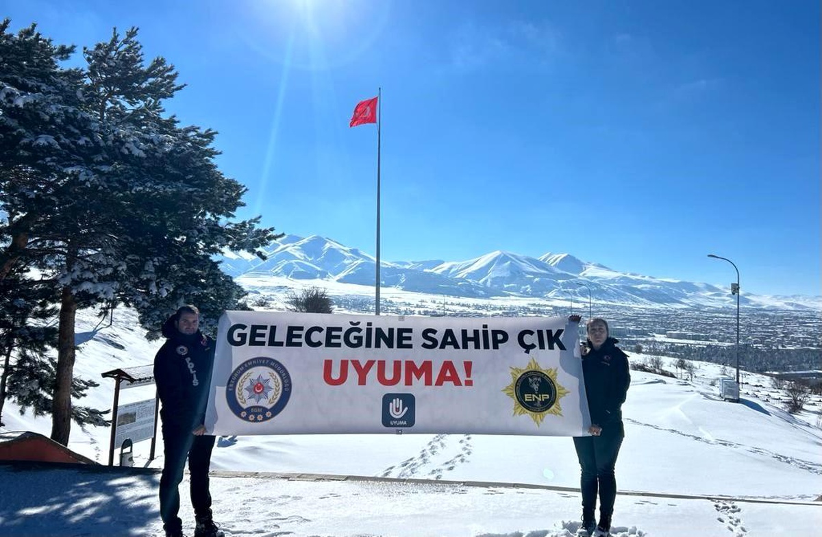 Erzurum Emniyet Müdürlüğü Uyuşturucuyla Mücadele İçin Çağrıda Bulunuyor
