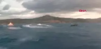 Yunan unsurlarınca Türk kara sularına itilen 29 kaçak göçmen yakalandı