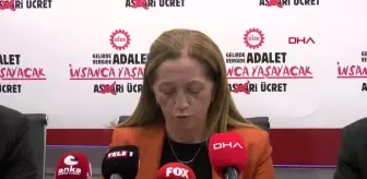 DİSK Genel Başkanı Arzu Çerkezoğlu: '2024 yılında asgari ücretin ne kadar olması gerektiğini söylemiyoruz'