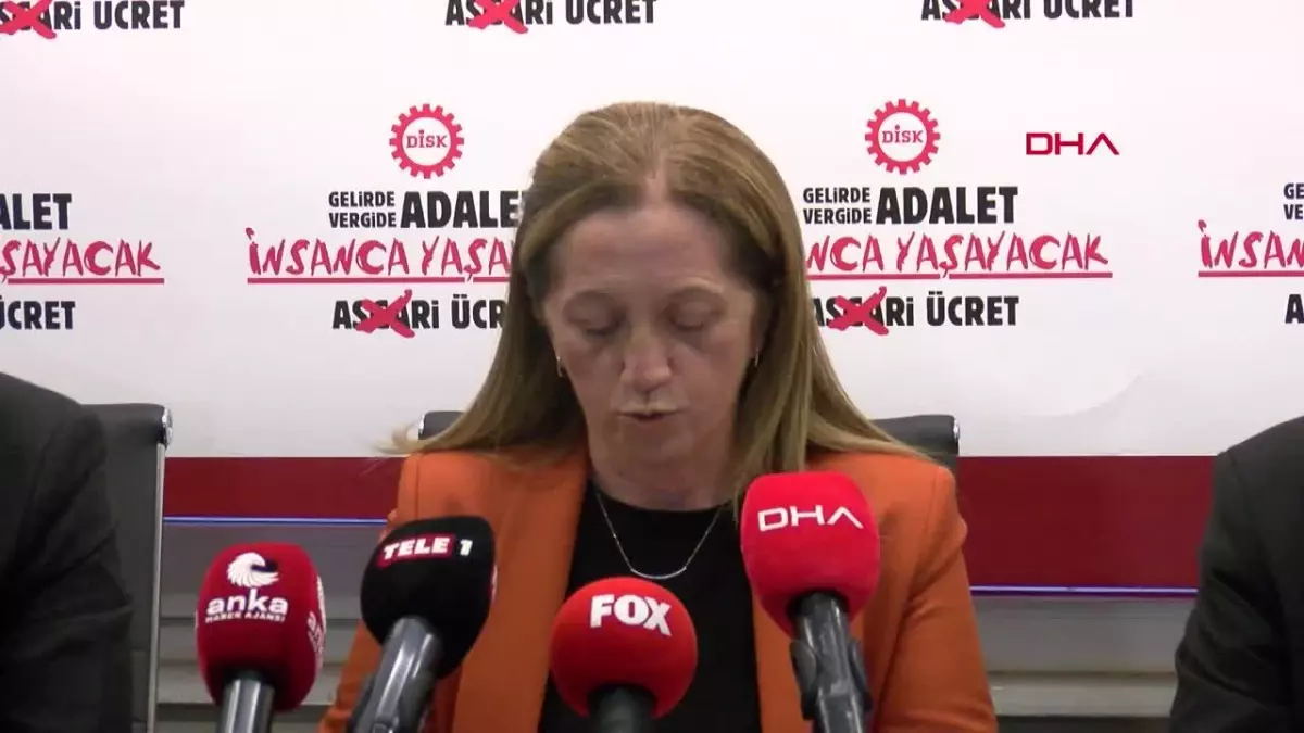 DİSK Genel Başkanı Arzu Çerkezoğlu: \'2024 yılında asgari ücretin ne kadar olması gerektiğini söylemiyoruz\'