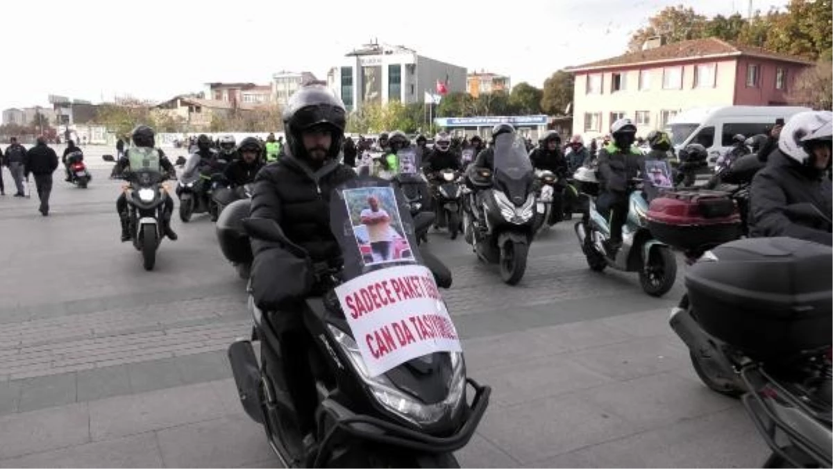 Motosikletli Kurye Çarpma Olayı Protesto Edildi