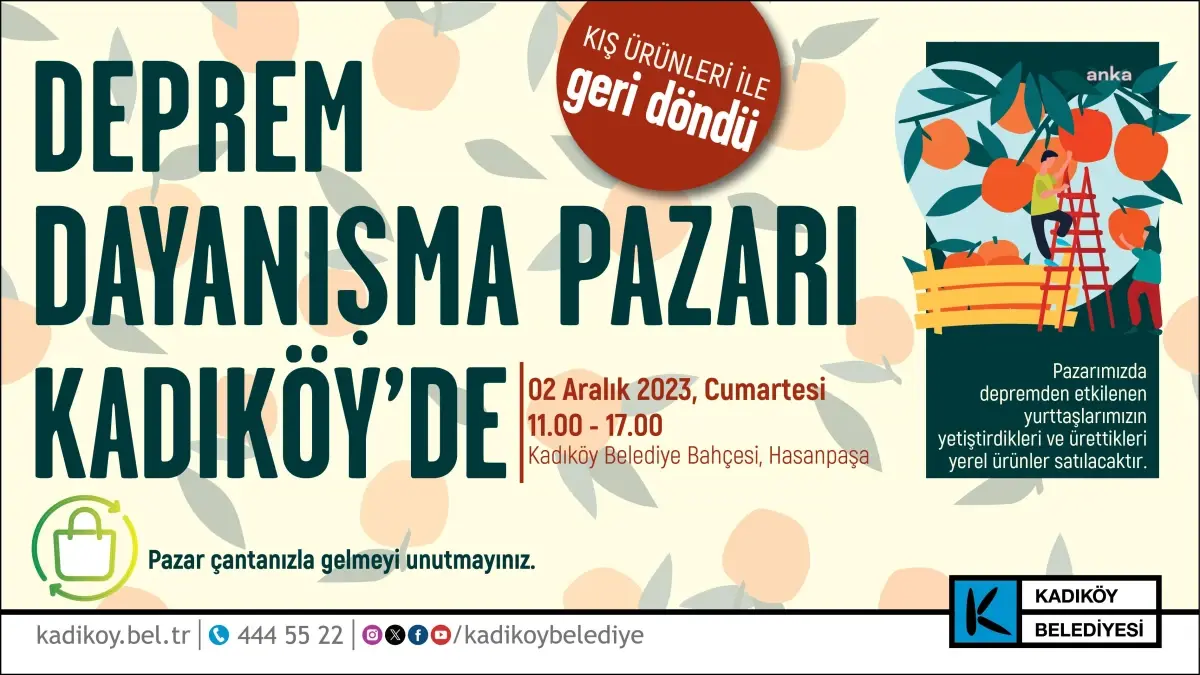 Kadıköy Belediyesi Deprem Dayanışma Pazarı