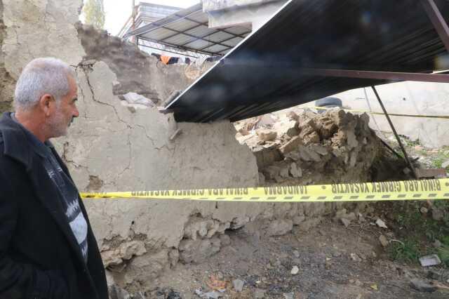 Odun almak için girdiği kerpiç ev mezarı oldu