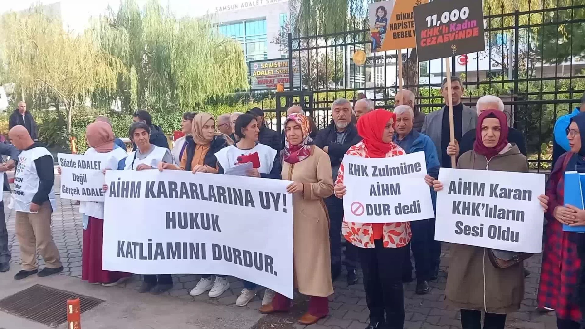 Samsun KHK\'lılar Platformu AİHM kararının uygulanmamasına tepki gösterdi