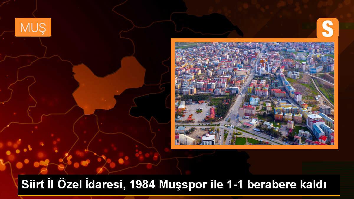 Siirt İl Özel İdaresi, 1984 Muşspor ile 1-1 berabere kaldı