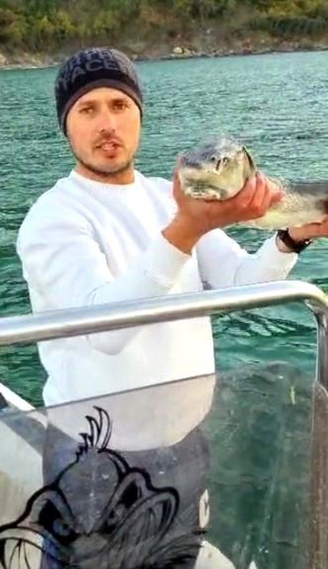 Bartın'da Sibirya Mersin Balığı Yakalandı Bartın'da Sibirya Mersin Balığı Yakalandı