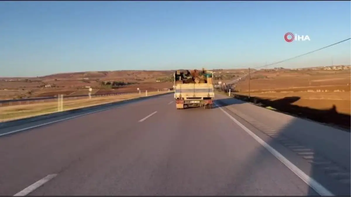 Patlak lastikle trafikte böyle seyretti