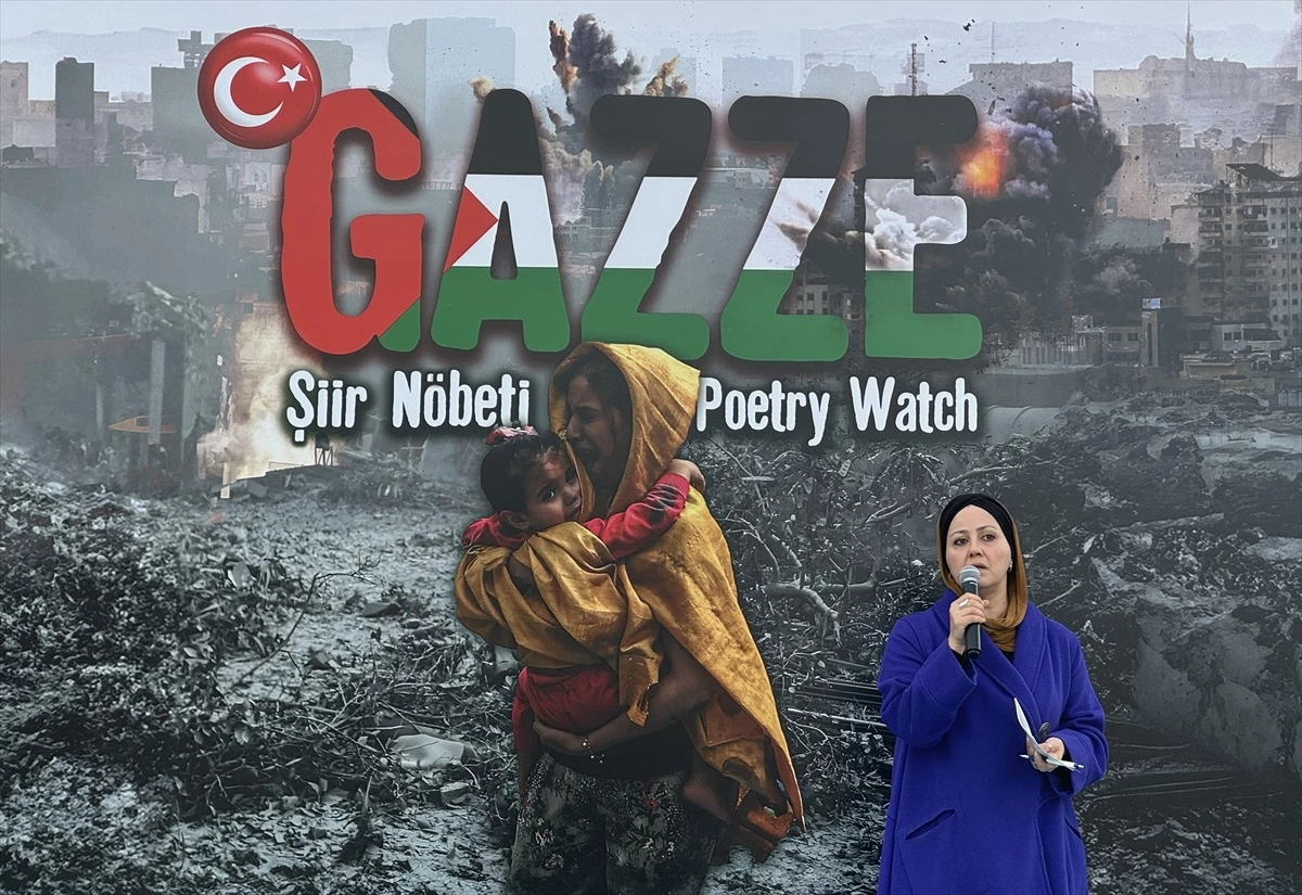 İsrail\'in Gazze\'ye saldırılarına tepki: Gazze Şiir Nöbeti