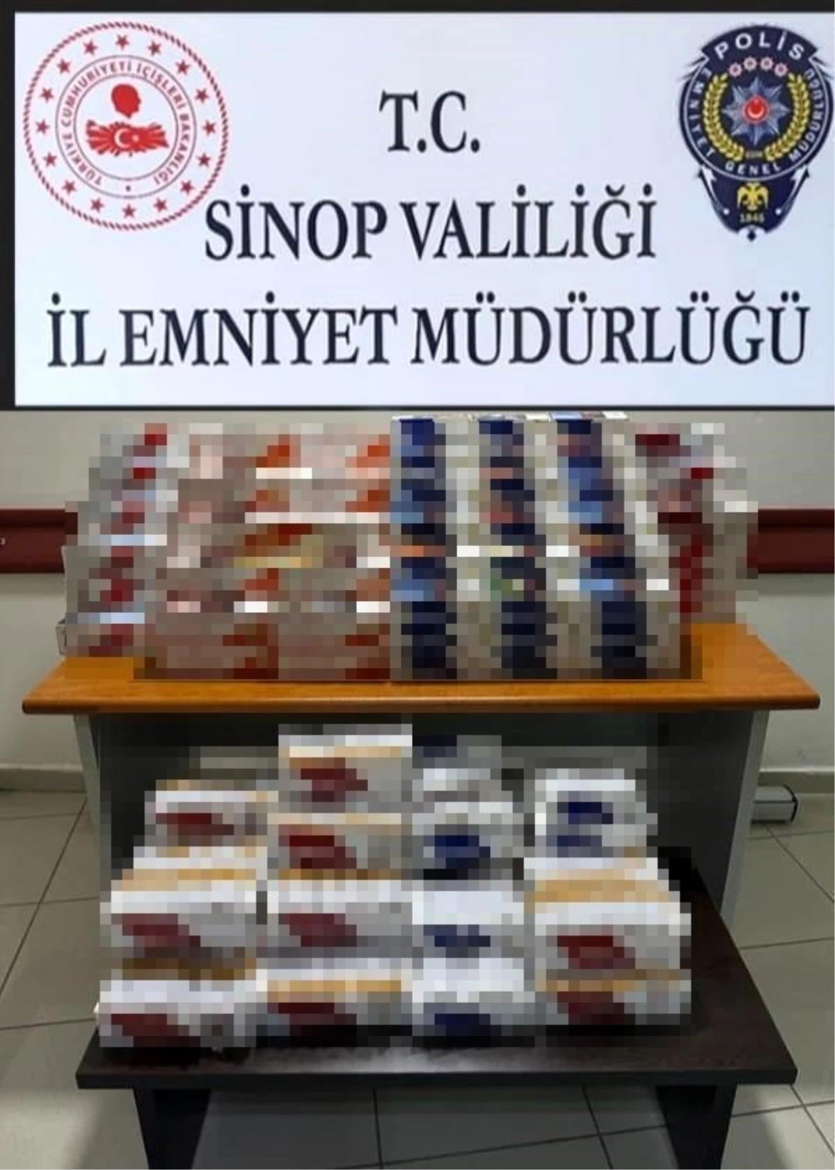 Sinop\'ta sigara kaçakçılarına operasyon: 45 bin 600 makaron ele geçirildi