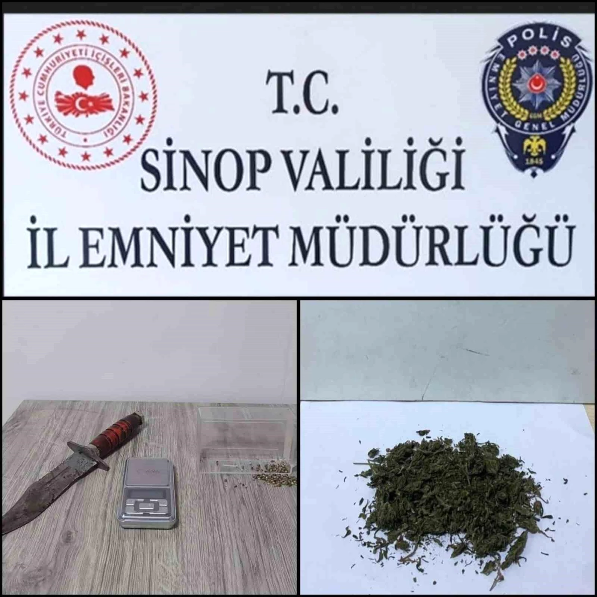 Sinop\'ta yapılan şok uygulamada 3 kişi gözaltına alındı