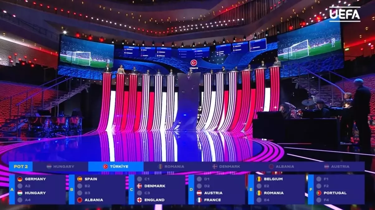 A Milli Futbol Takımı, EURO 2024\'te Portekiz, C yolu play-off galibi ve Çekya ile eşleşti