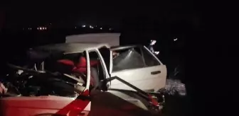 Edirne'de otomobil-traktör çarpışması: 1 ölü, 1 yaralı