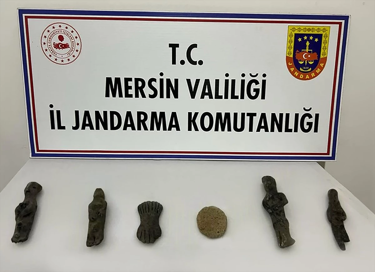 Mersin\'de Tarihi Eser Operasyonu: 6 Obje Ele Geçirildi, 1 Şüpheli Gözaltına Alındı