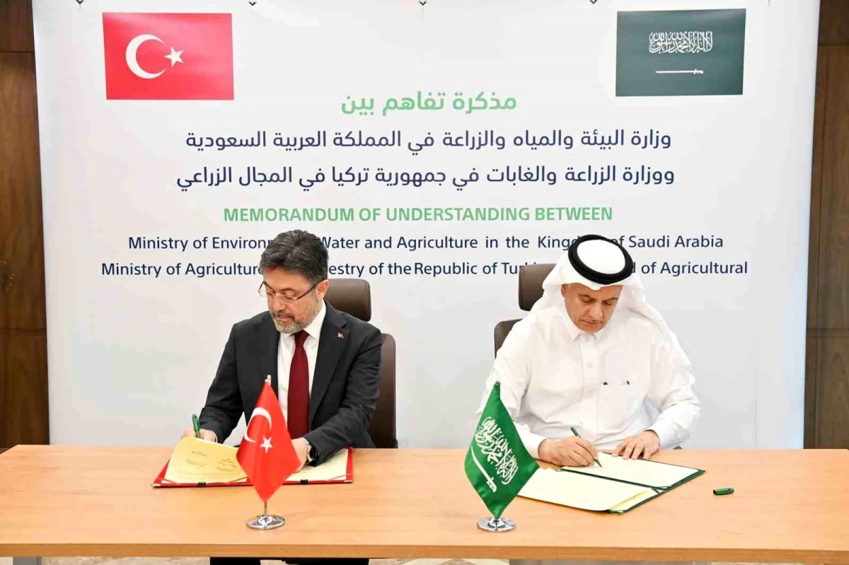 Türkiye ve Suudi Arabistan Tarım Alanında İşbirliği Mutabakat Zaptı İmzaladı