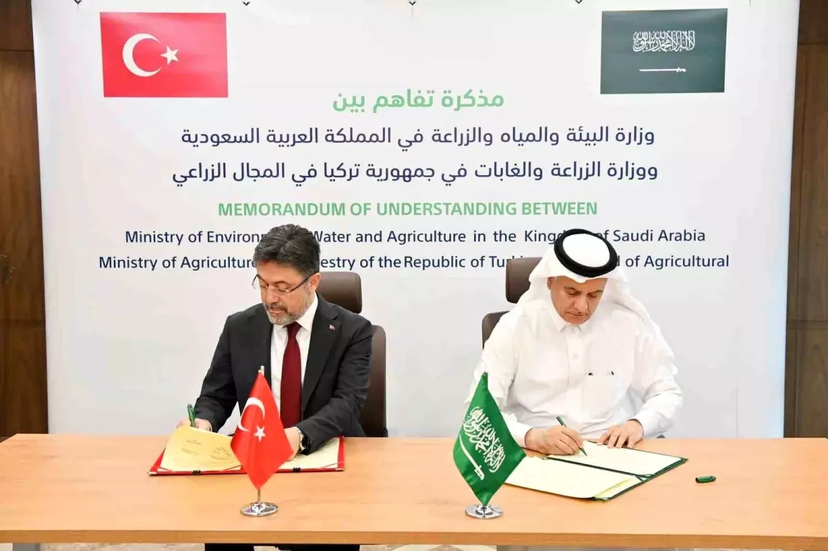 Türkiye ve Suudi Arabistan Tarım Alanında İşbirliği Mutabakat Zaptı İmzaladı