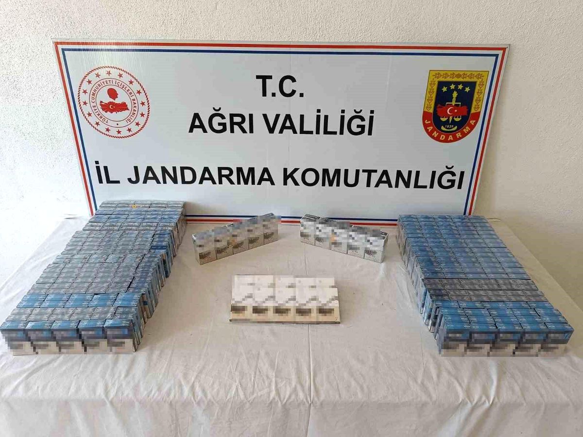 Ağrı\'da 655 Paket Gümrük Kaçağı Sigara Ele Geçirildi