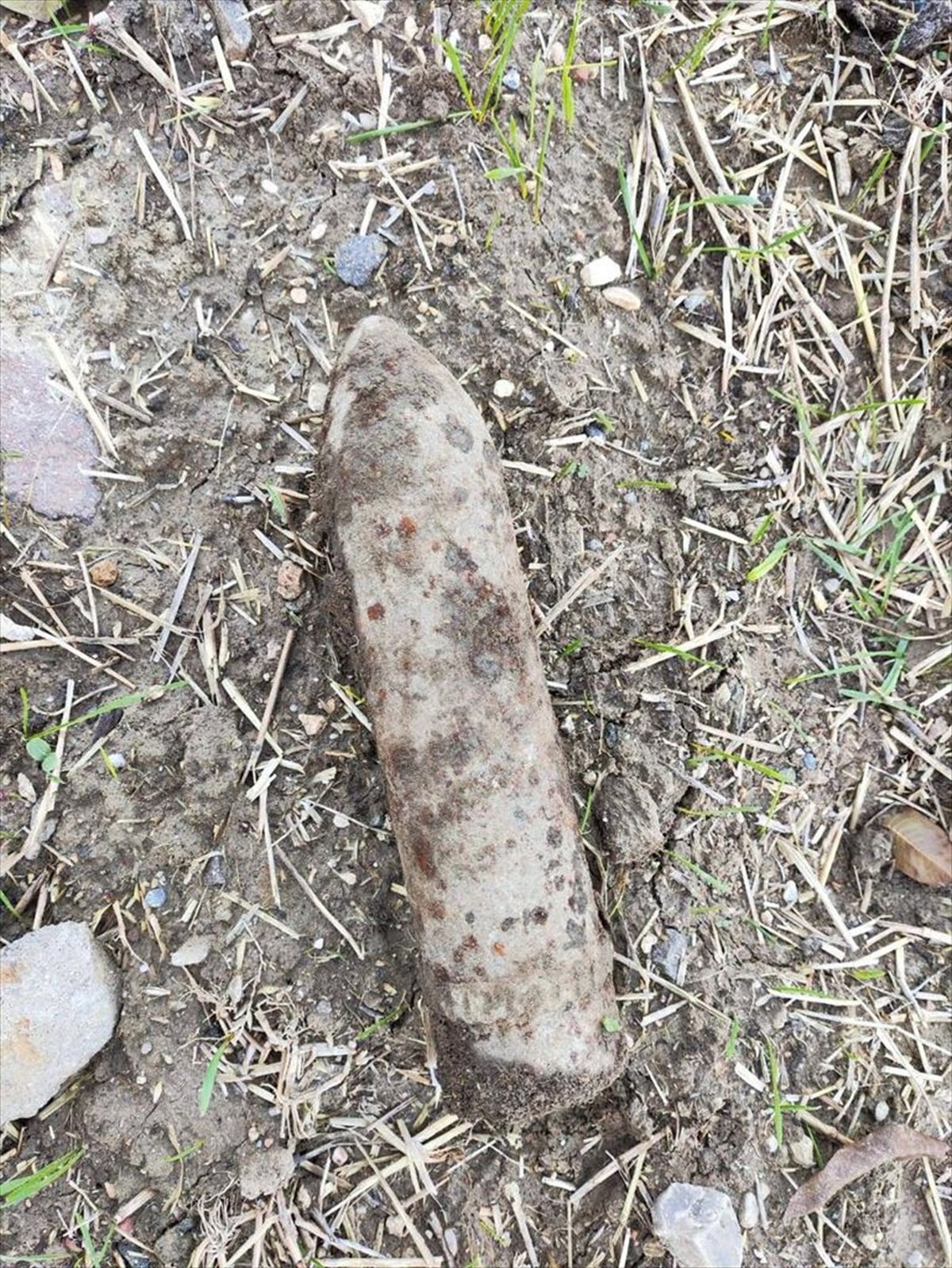 Uşak\'ta Bulunan Patlamamış Top Mermisi İmha Edildi