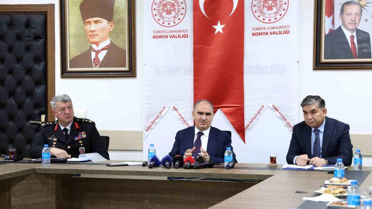 Konya Valisi: Huzur şehri Konya hedefimizi tahakkuk ettiriyoruz