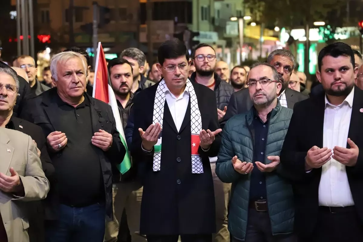 Nazilli\'de İsrail\'in Gazze\'ye saldırıları protesto edildi