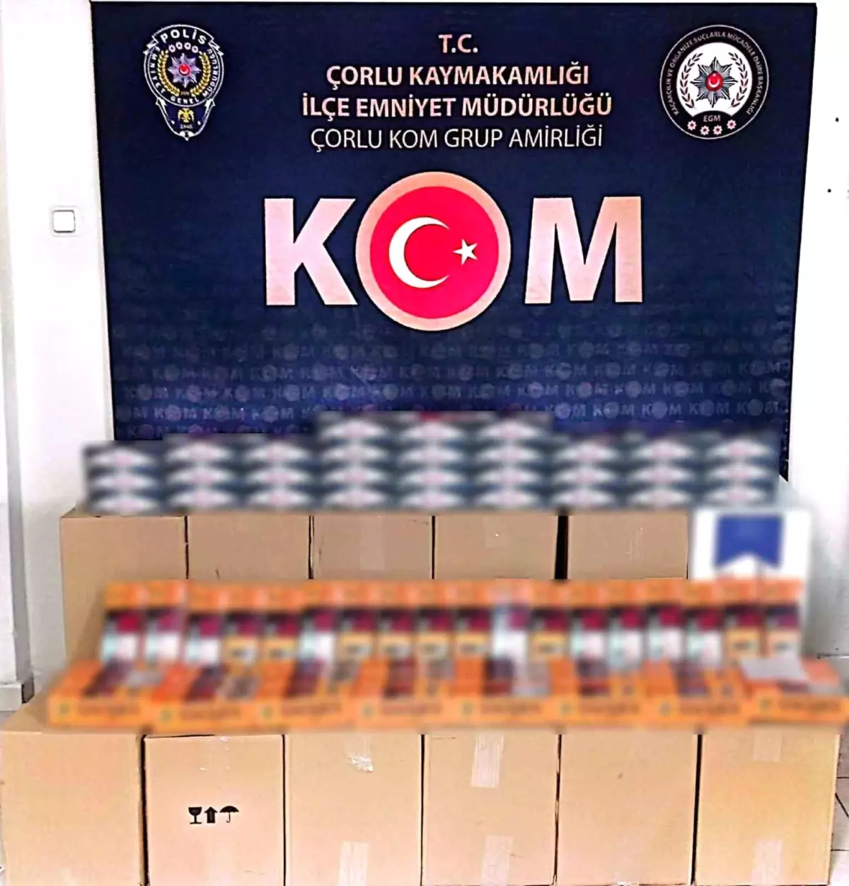 Tekirdağ\'da 200 Bin Adet Makaron Ele Geçirildi