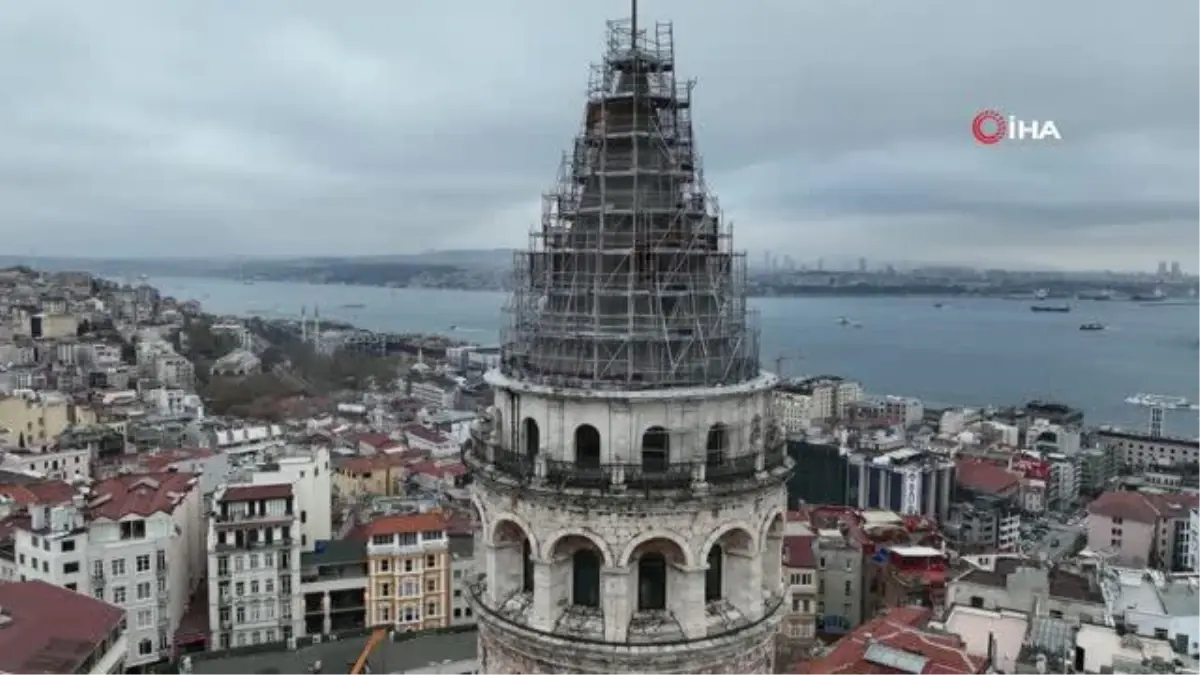 Galata Kulesi Restorasyonu: Alemsiz Görüntülendi