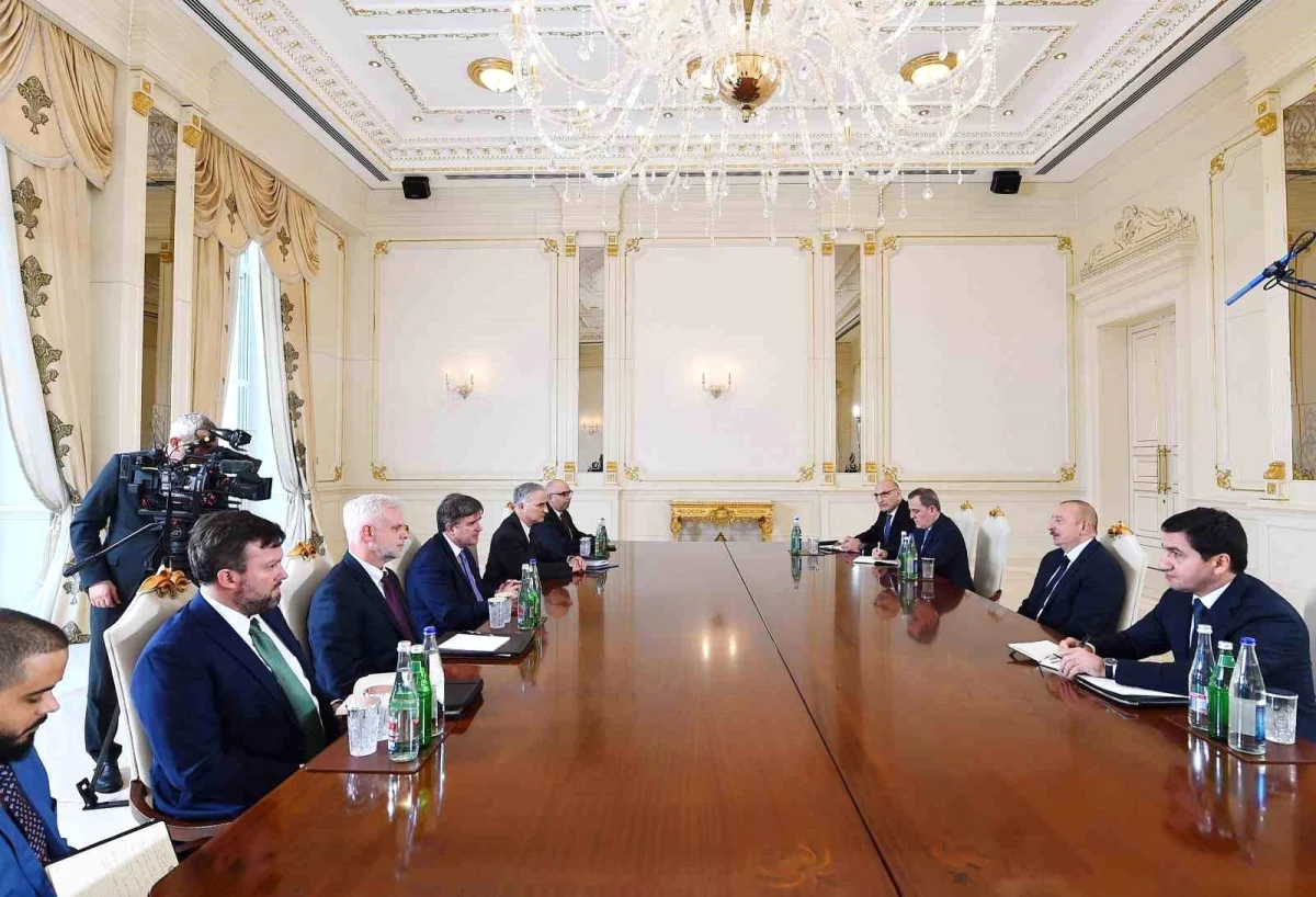 Azerbaycan Cumhurbaşkanı İlham Aliyev, ABD Dışişleri Bakan Yardımcısı James O\'Brien\'ı kabul etti