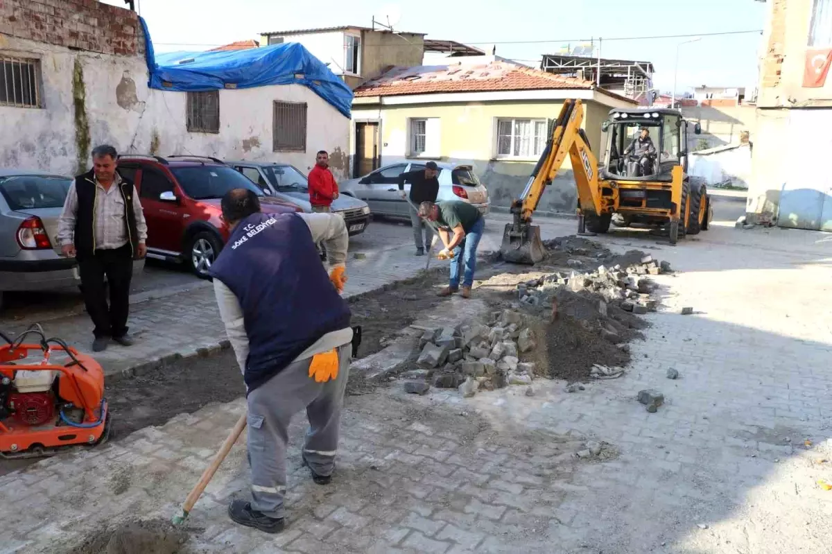 Söke Belediye Başkanı, yol yapım çalışmalarını denetledi