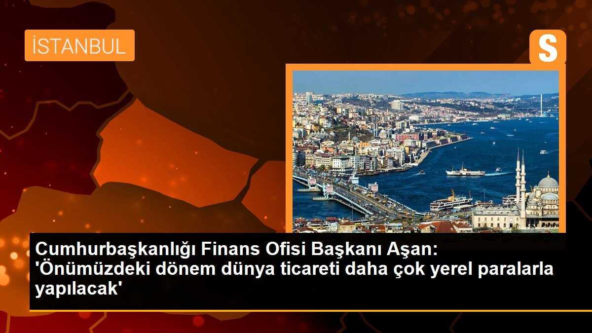 Cumhurbaşkanlığı Finans Ofisi Başkanı Aşan: \'Önümüzdeki dönem dünya ticareti daha çok yerel paralarla yapılacak\'