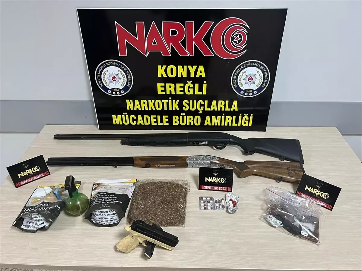 Ereğli\'de uyuşturucu ticareti yapan 2 zanlı tutuklandı