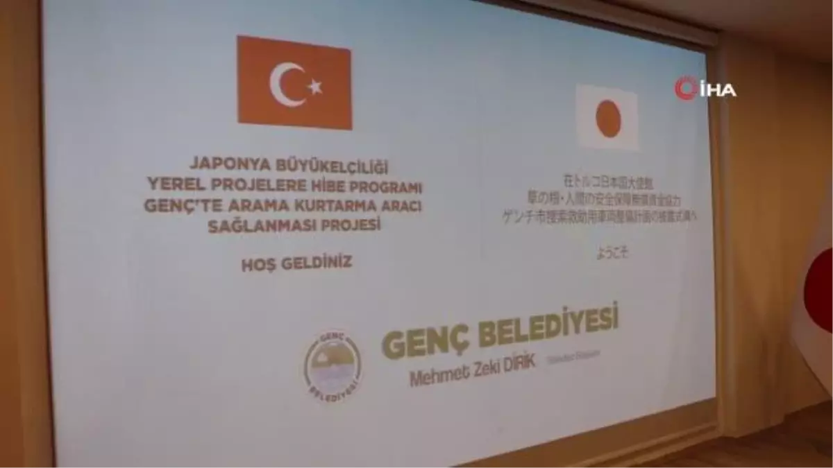 Japonya Büyükelçiliği Bingöl\'ün Genç Belediyesine Arama Kurtarma Aracı Hibe Etti