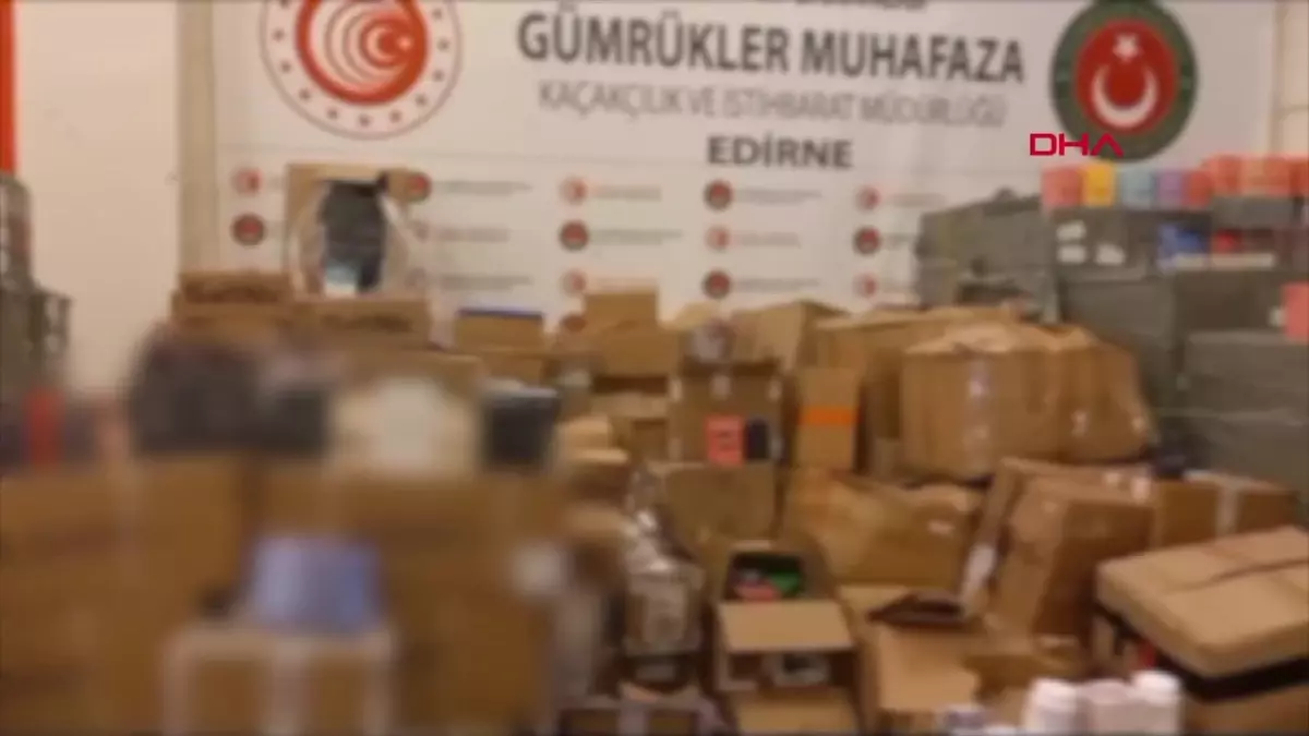 Kapıkule Gümrük Kapısı\'nda 90 Milyon Liralık Kaçak Eşyaya El Konuldu