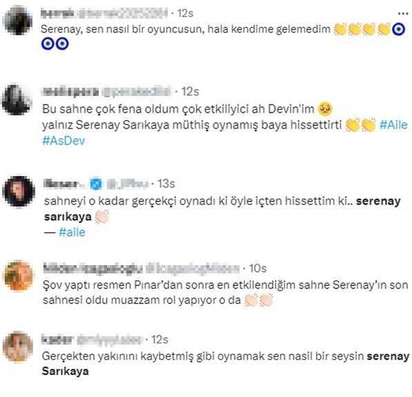 Serenay Sarıkaya, Aile dizisindeki performansıyla alkış topladı